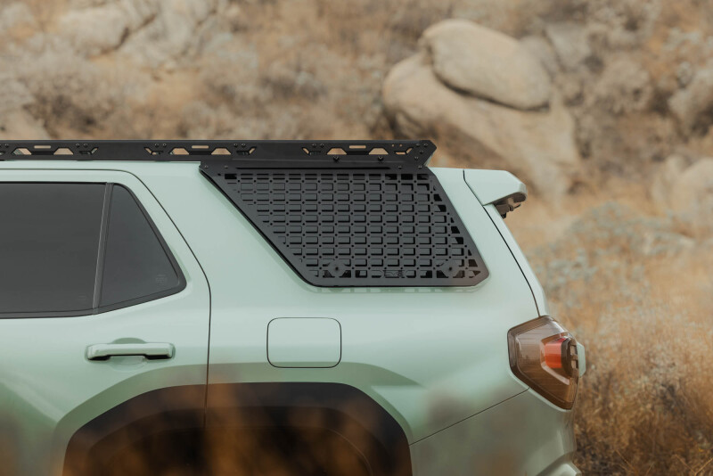 Toyota 4Runner Exterior Window Molle - Driver Side - DV8 Offroad - For DV8 Roof Rack - Black Powder Coated - `25-`26